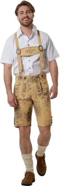 tectake Kunstlederhose Luis, Braun - Bild 1
