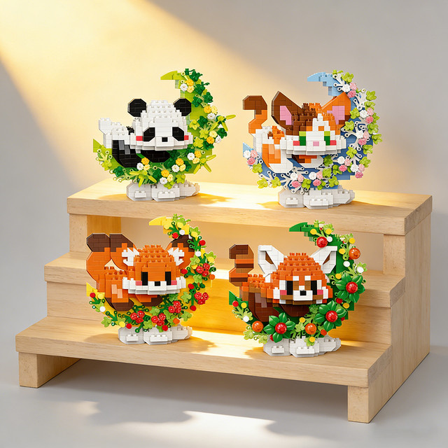 Doubuilt Haustier-Familie Mikrobausteinset, Tiere, Bunt/Mehrfarbig - Bild 1