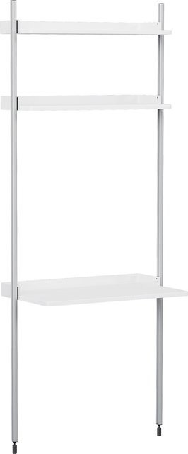 HAY Pier System 11 Regal mit integriertem Schreibtisch in Weiß aus Aluminium und Stahl - Bild 1