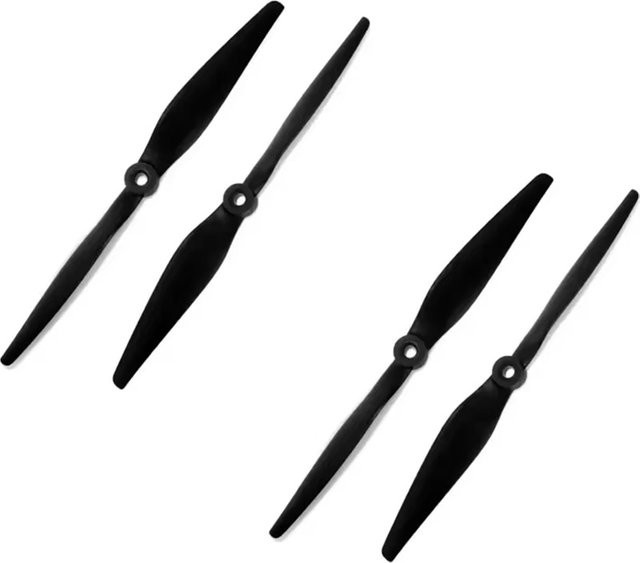 HQProp E8X6R E8X8R Elektrische Schubpropeller, 2-teiliges Set, Schwarz - Bild 1