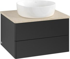 V&B Waschtischunterschrank Antao ohne Frontstruktur in Blau, B/T/H: 60 x 36 x 50 cm - Bild 1