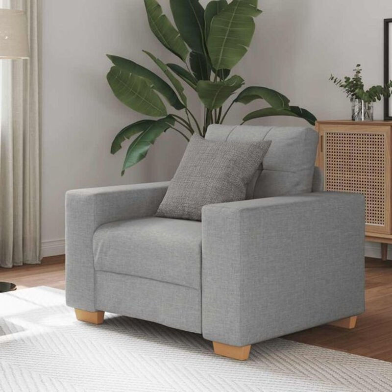 Modernes Vidaxl Relaxsessel aus Stoff in Wolkengrau - Bild 1