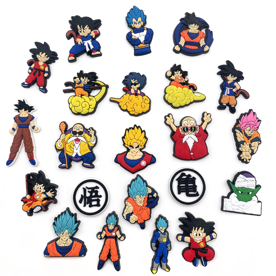 Bandai Dragon Ball Combo Anime-Schuhanhänger Goku und Master Roshi, 10-teiliges Set, 40-teiliges Set - Bild 4