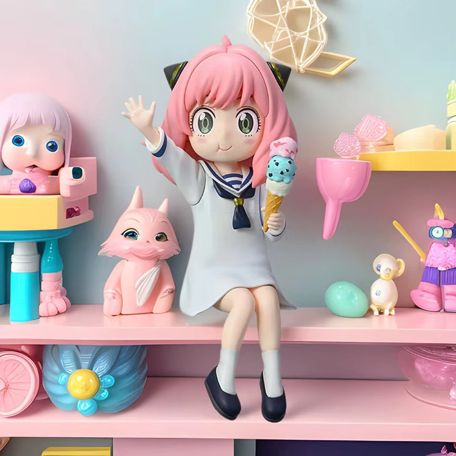 Bandai Anime SPY×FAMILY Anya Actionfigur aus PVC, Multicolor, Schreibtisch-Dekoration und Sammlerfigur für Mädchen - Bild 2