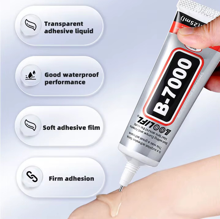 B7000 Schmuckkleber in Transparent, flüssiger Allzweckkleber für Strasssteine, Handy-Reparaturen, Nagelkunst und Glas, 3,0 Unzen - Bild 2