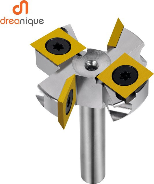Dreanique 2-schneidiger vernickelter Planfräser in Silber, Schaftdurchmesser: 8 mm, Schnittdurchmesser: 38,1–75 mm - Bild 1