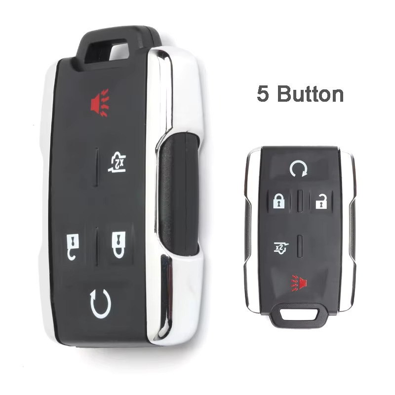 KEYECU Ersatzgehäuse für Chevrolet Colorado Silverado 1500 2500 3500 Sierra Remote Key Shell Case Fob in Schwarz mit 3, 4, 5 oder 6 Tasten - Bild 2