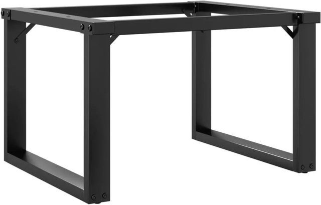 vidaXL Couchtischbeine O-Gestell aus Stahl in Schwarz Matt B/T/H: 60 x 40 x 38 cm - Bild 1