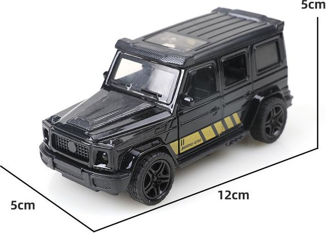Linyi toy car Rückziehspielzeugauto, Druckgussmetall, Schwarz und Gelb, Maßstab 1:36, ab 4 Jahren - Bild 1