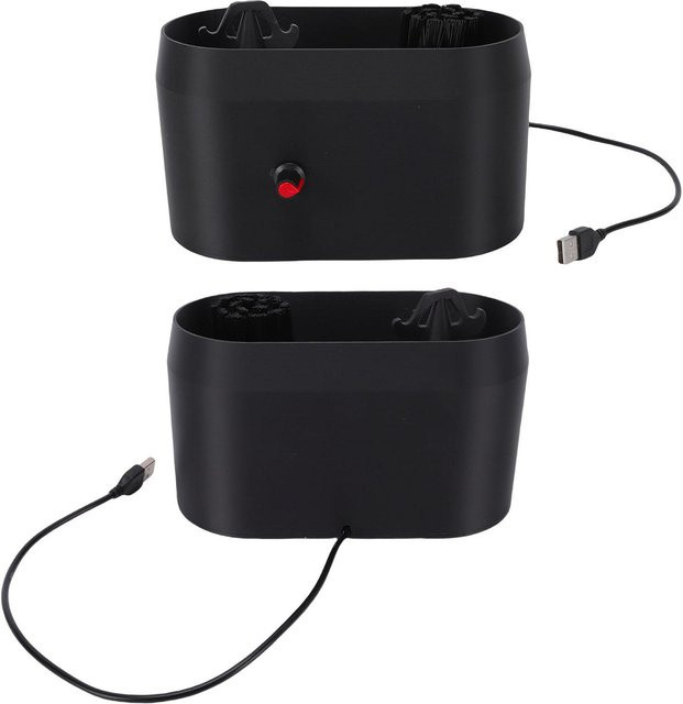 KaiSai Siebträger Reiniger Set mit USB-betriebener Reinigungsbürste und Schaber in Schwarz - Bild 1