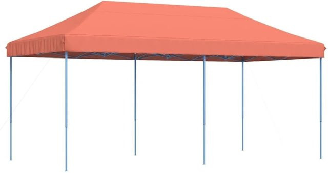 vidaXL Partyzelt Faltbar Pop-Up in Terrakotta, B/T/H: 580 x 292 x 315 cm - Bild 1