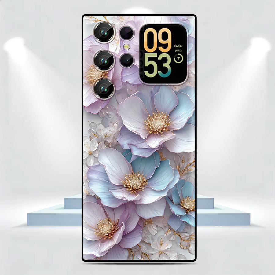 Blumen-Rosen Handyhülle für Oukitel C69 C68 C3 C2 C62 C61 C57s C57 C58 P1 C1 Pro C53 C51 C50 C38 C36 in Multicolour mit personalisiertem Foto-Design - Bild 2