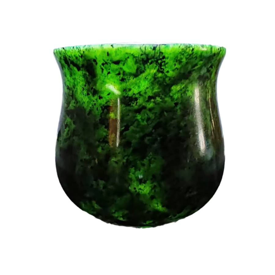 Natürliche Jade-Teetasse in Grün, 100 ml, für die chinesische Teezeremonie und Kungfu-Teesets - Bild 3