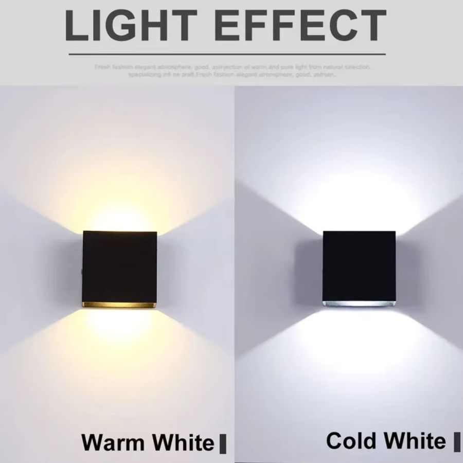 JOYINLED 6W LED Wandleuchte für Außenbereiche mit IP65 Wasserdichtigkeit zur Dekoration von Garten, Veranda und Terrasse - Bild 3