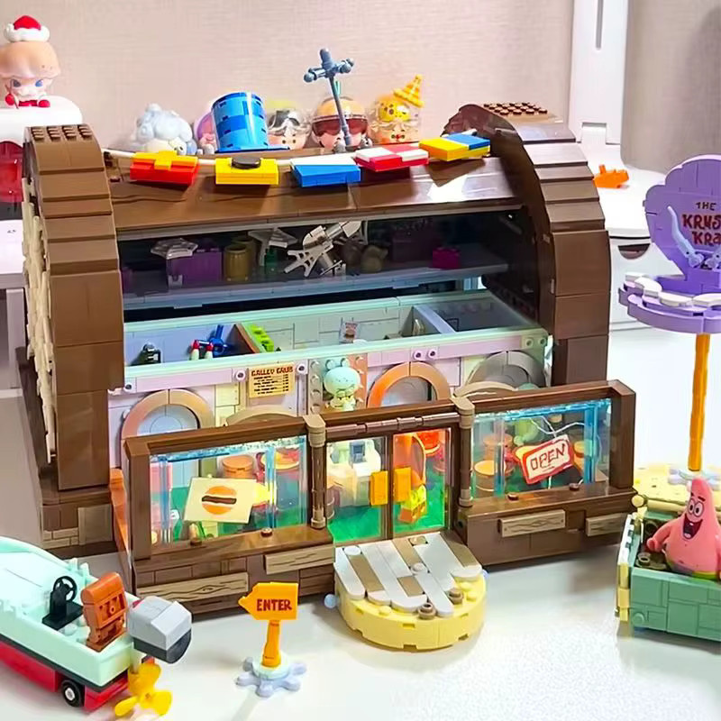 AREA-X Spongebob Krusty Krab Bausteine, Bunt / Mehrfarbig - Bild 3