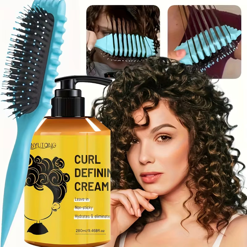 Locken-Styling-Creme für lockiges Haar, Unisex - Bild 2