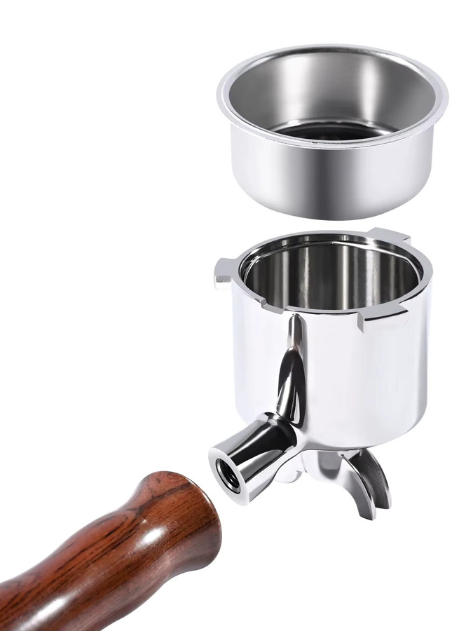 Delonghi Doppelauslauf-Kaffee-Siebträger aus Edelstahl mit 51 mm Durchmesser für La Specialista EC9155 EC9255 EC9335 EC9355 EC9665 EC9865 - Bild 5