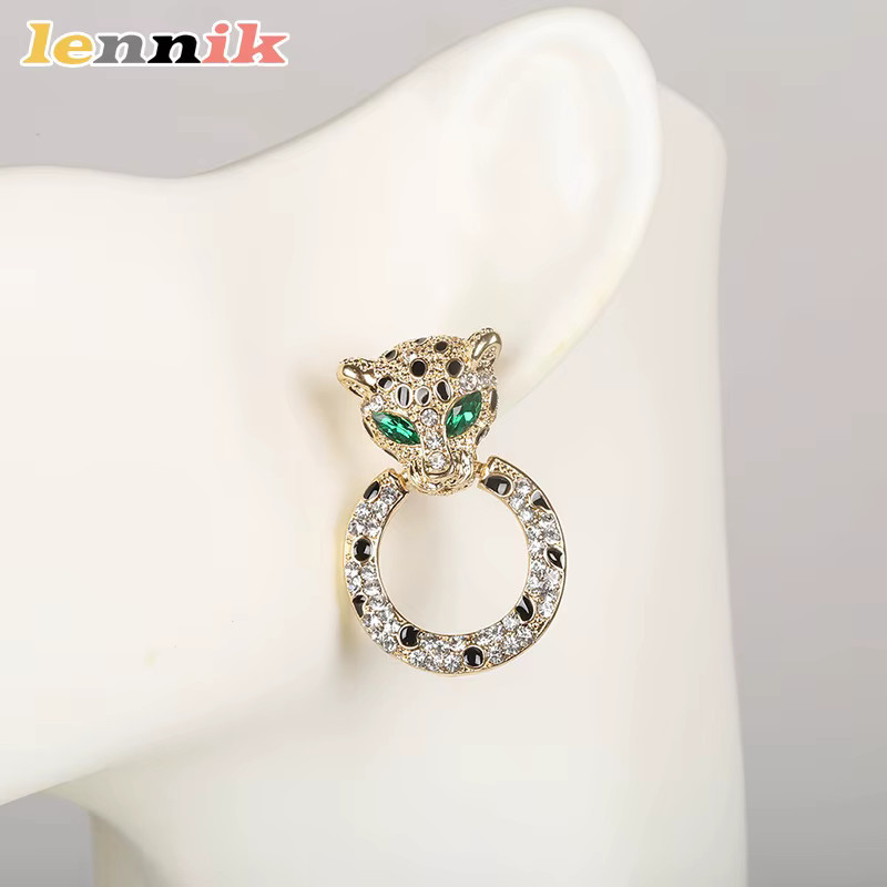LENNIK Creolen, Smaragd, Zirkonia, Gold, Damen - Bild 2