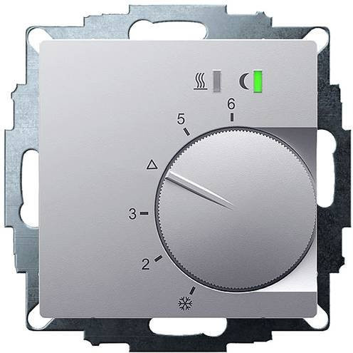 Eberle UTE 2500-24-Alu-55 Raumthermostat Unterputz für Heizen und Kühlen in Silber/Aluminium - Bild 1