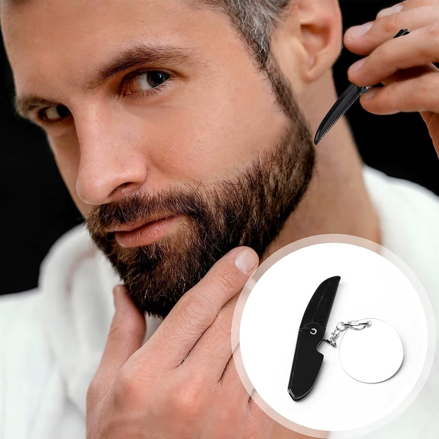 Beards Are Life The Tw Beard Park Bartkamm für Herren, faltbar, antistatisch - Bild 2