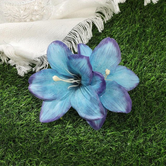NATAWA Haarspange, Blume, blau, Damen - Bild 1