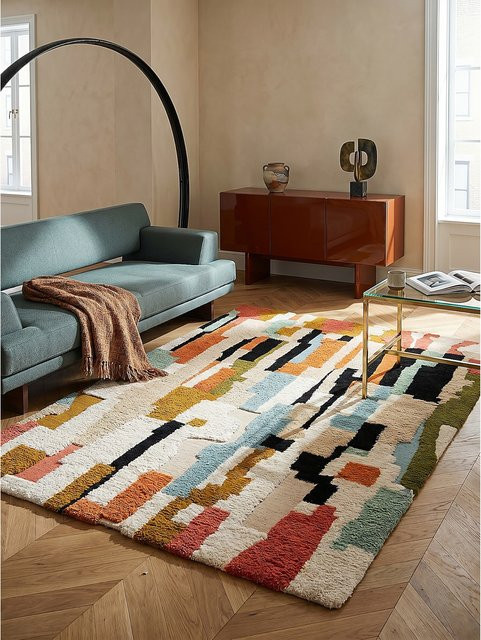 Wollteppich abstrakt Multicolor Kadima Design B/B: 200 x 290 cm - Bild 1
