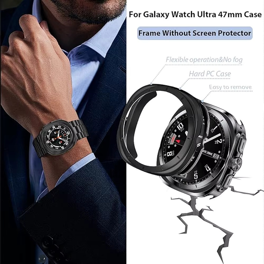 EIMO Uhrengehäuse Samsung Galaxy Ultra, Kunststoff, Schwarz - Bild 4