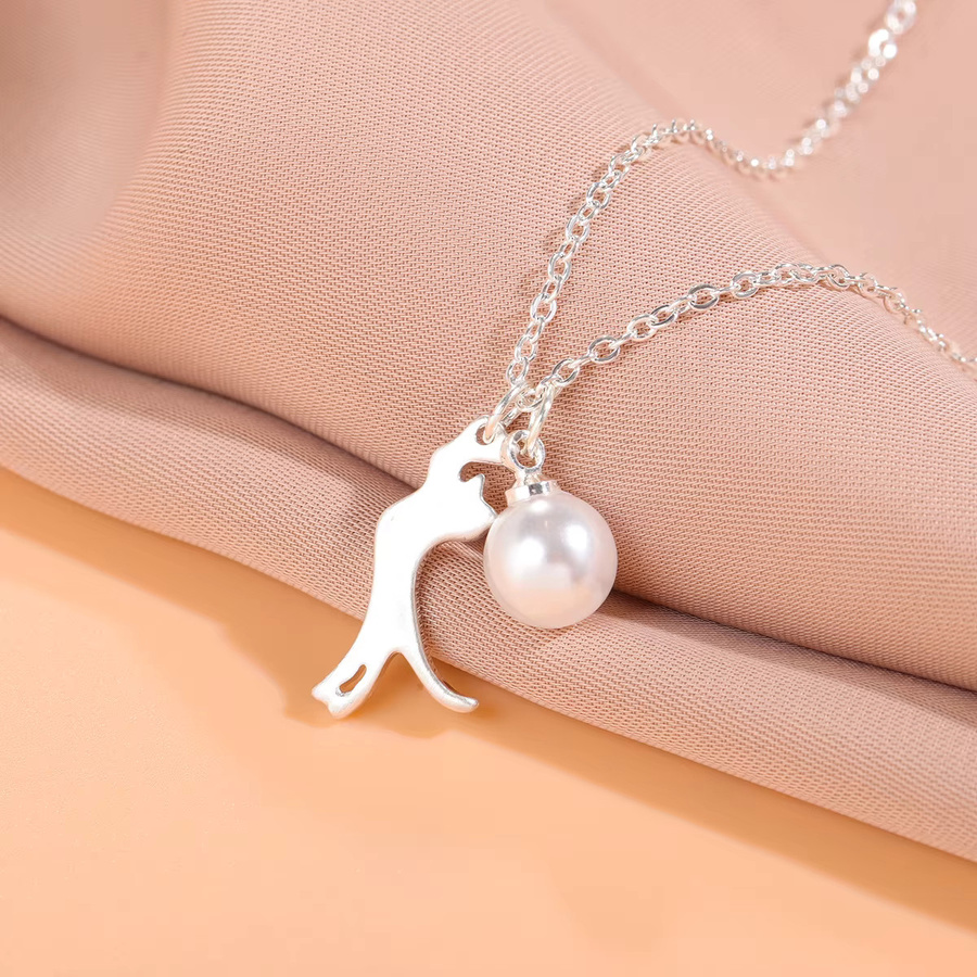 GaGa-Duck Choker-Halskette 925 Silber, Perle - Bild 3