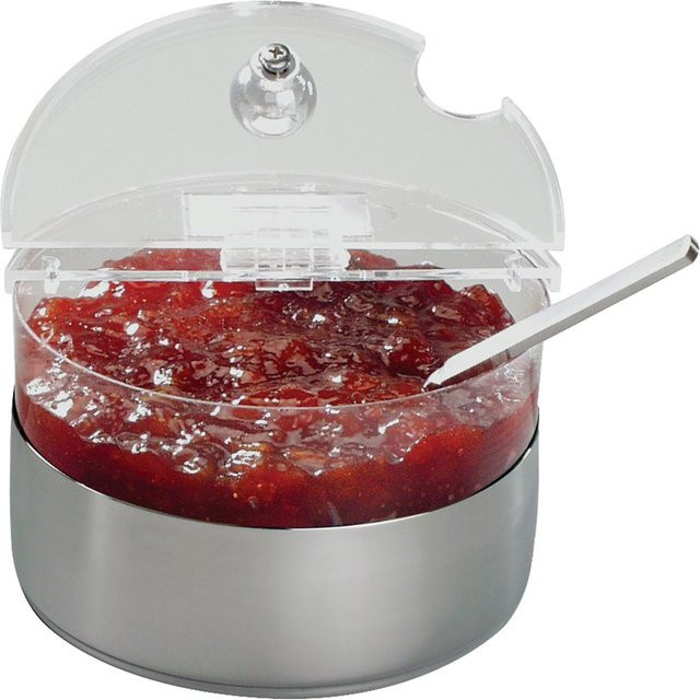 APS Kühlschale Mini TOP FRESH mit Kühlakku, rund, transparent/edelstahl, Volumen: 600 ml, H x B x T: 11,5 x 15 x 15 cm - Bild 1