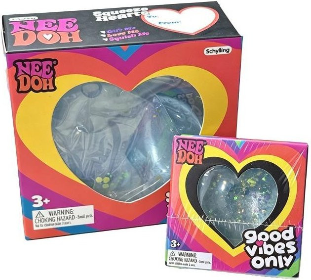 Needoh Good Vibes Only Teenie Herz Squishy, Glitzer, Bunt / Mehrfarbig, ab 3 Jahren - Bild 1