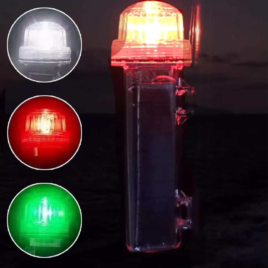 Solarbetriebenes LED-Navigationssignal als wasserdichtes Warnlicht für Yacht und Fischerboot - Bild 2