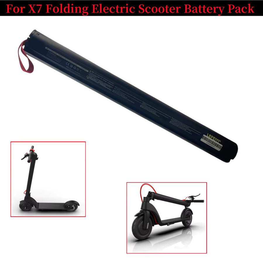 Huanxi HX X7 Elektro-Roller Akku, 36V 10,4Ah, wiederaufladbare eingebaute Batterie, Schwarz - Bild 1