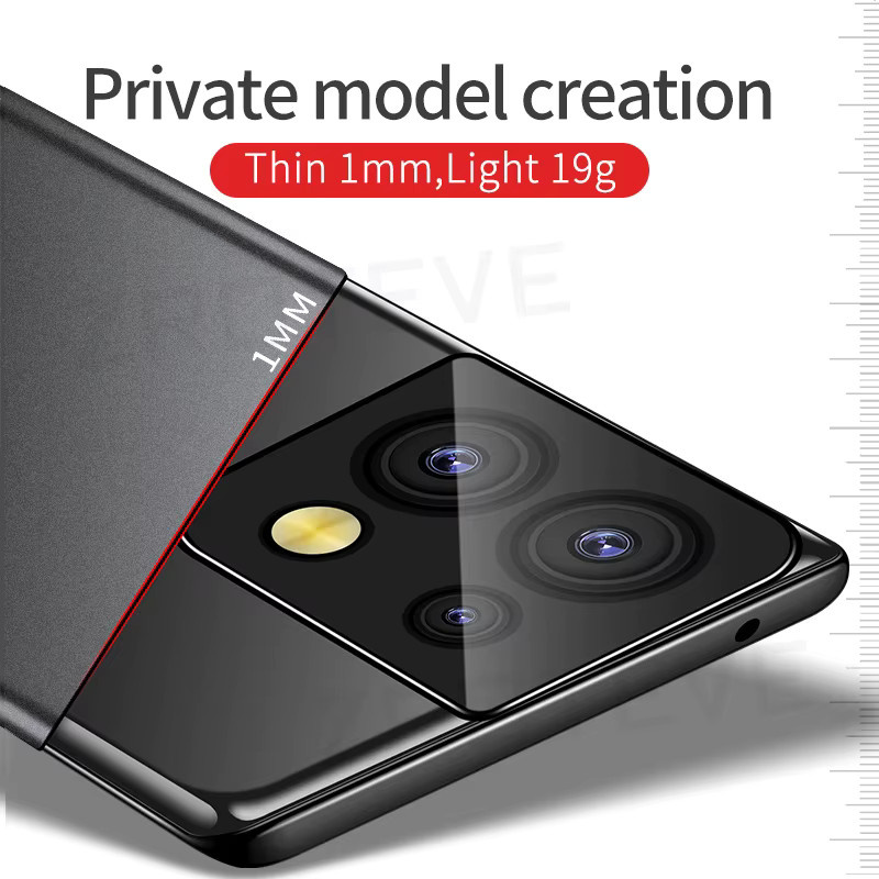 ZROTEVE Ultra Dünne Matte Schutzhülle aus hartem PC für Oppo Reno 8 Z in Grau - Bild 3
