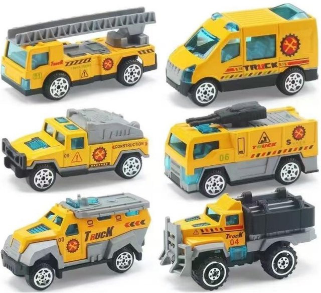 Binchi Outdoor Product Städtische Transport Mini-Legierungsauto-Set, Baufahrzeugmodell, Metall, ab 4 Jahren - Bild 1