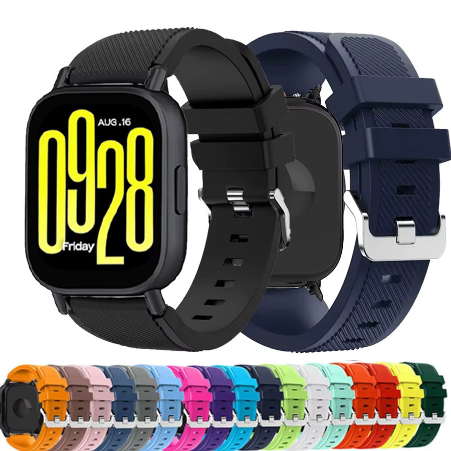 Xiaomi Uhrenarmband Silikon, Schwarz, 22mm, Redmi Watch5 Active/5 Lite - Bild 7