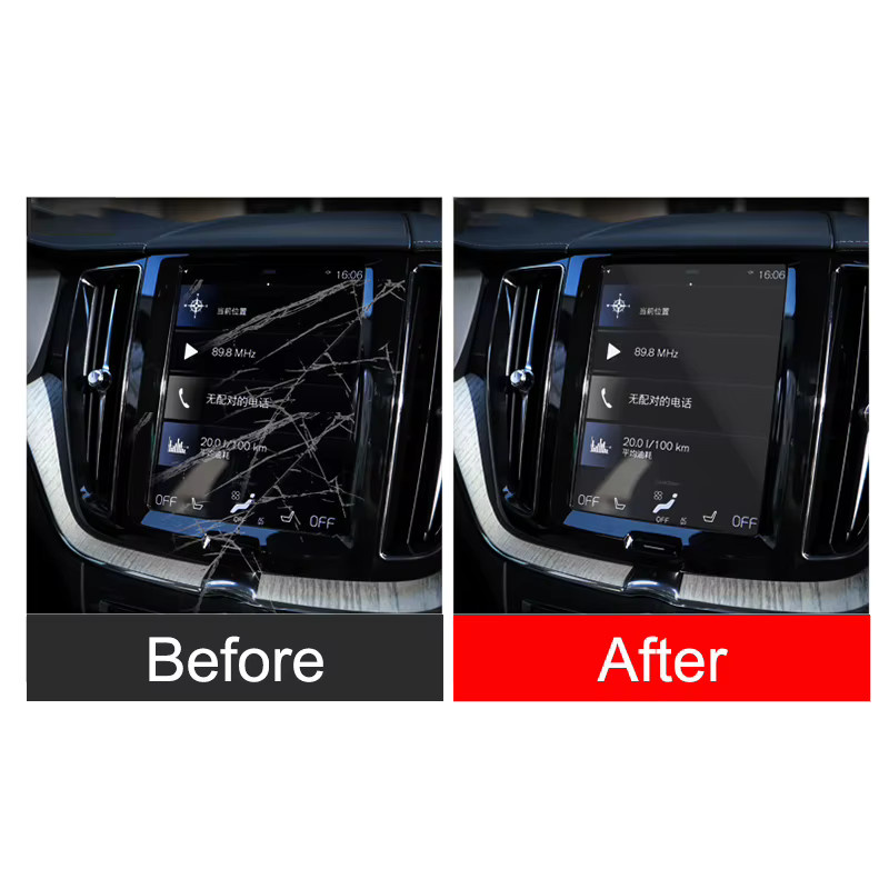 YaLumei Displayschutzfolie aus gehärtetem Glas für Volvo XC60 XC90 XC40 S90 V90 V60, transparent - Bild 2