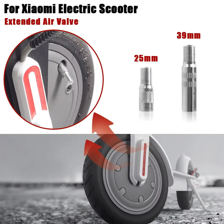 Ventiladapter für Xiaomi Elektroroller M365 Pro 1s Pro2 Mi3 mit erweitertem Düsenschlauch aus Kupfer in Gold, Weiß oder Silber - Bild 3