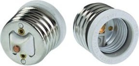 Bachmann Umwandlungsfassung von E40 auf E27 730.008 in Messing und Silber - Bild 1