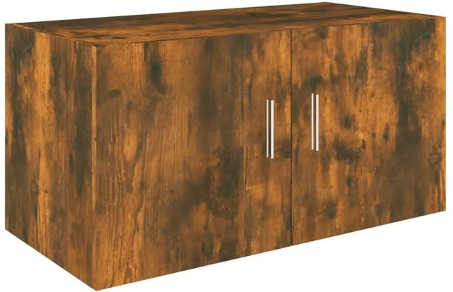 vidaXL Wandschrank in Räuchereiche mit modernem Design, Farbe: Braun, B/T/H: 80 x 39 x 40 cm - Bild 1