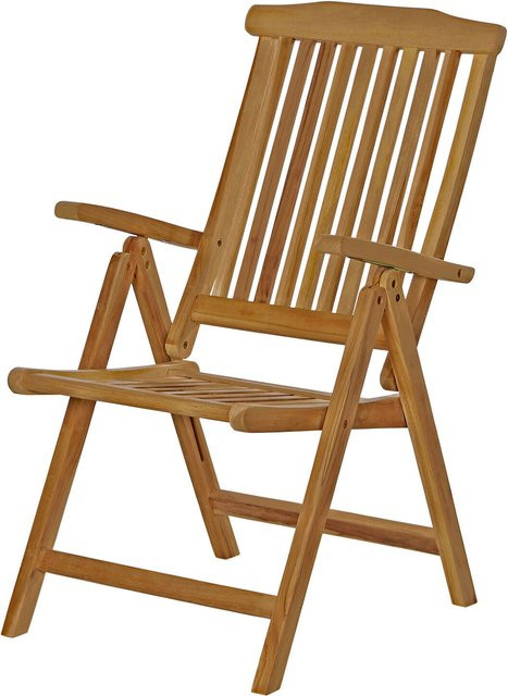 OUTFLEXX Bounty Klappsessel aus Teakholz in Braun, B/T/H: 58 x 68 x 105 cm - Bild 1