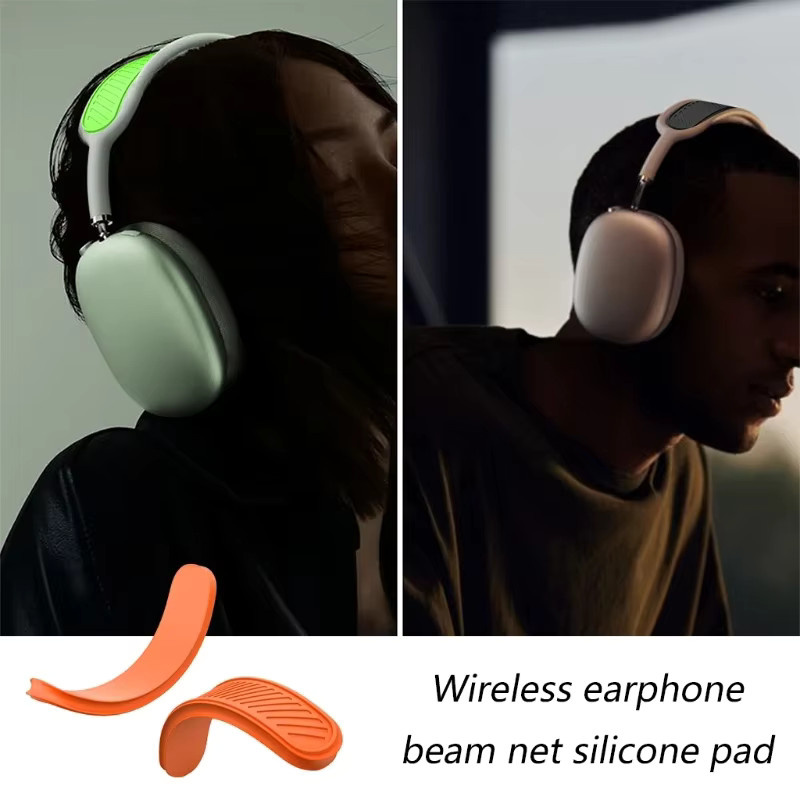 CHONGJIZHE Silikon-Stirnband-Abdeckung und waschbare Kopfband-Schutzhülle für AirPods Max Wireless Headset in Schwarz und Multicolor - Bild 4