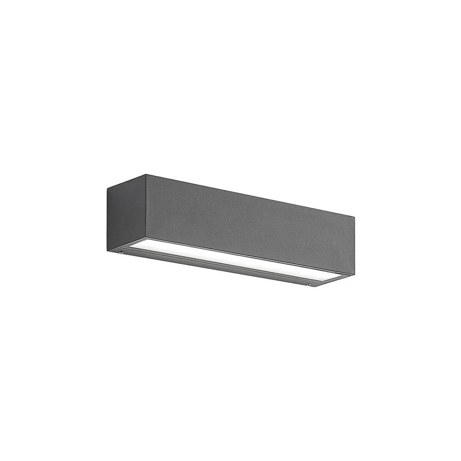 Lucande LED Außenwandleuchte Lengo Modern Schwarz aus Aluminium, 1-flammig - Bild 2