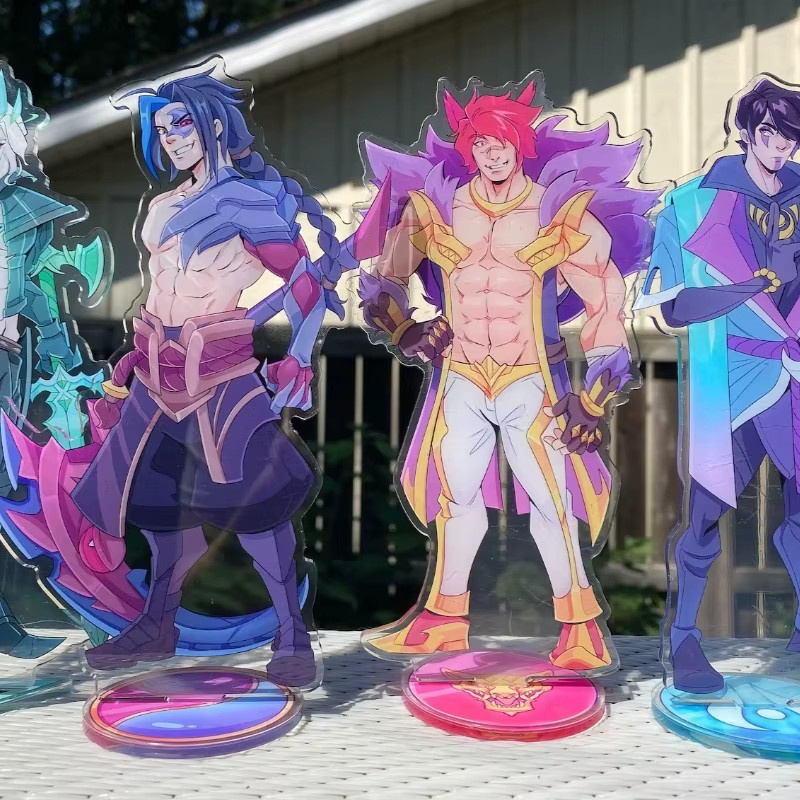 Bandai League of Legends Viego Sett Yone Kayn Acryl Anime Cartoon Sammlerstücke - Bild 2