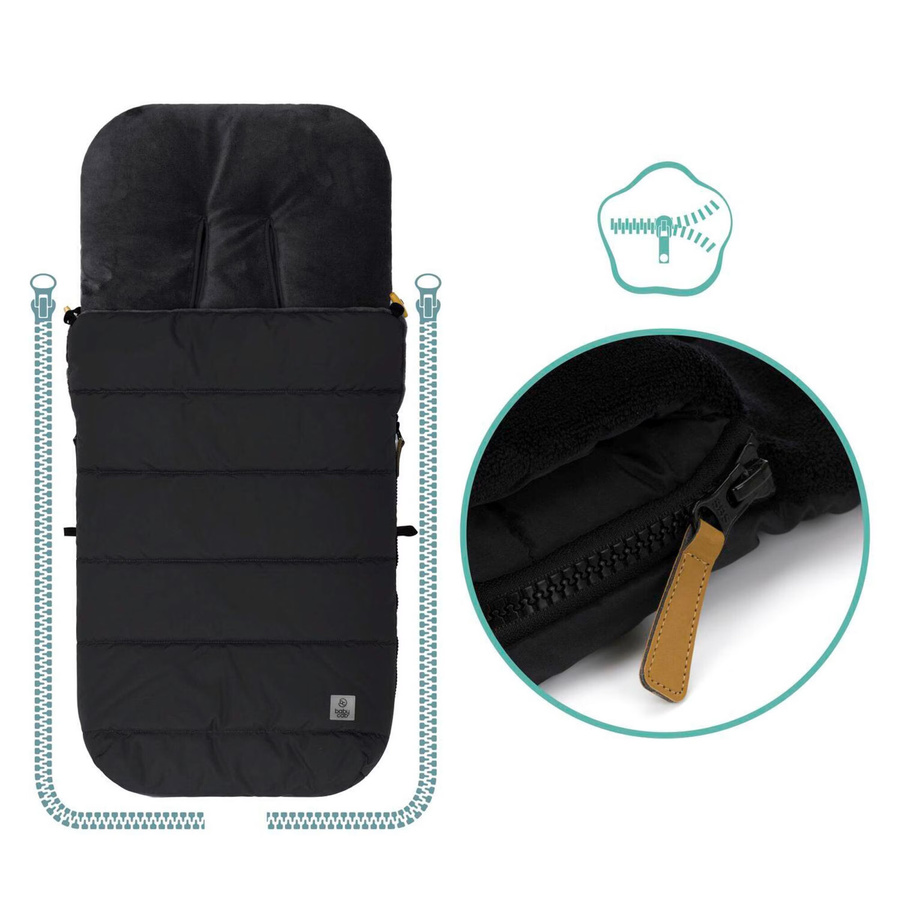 Babycab Winterfußsack Lille Thermo schwarz - Bild 2