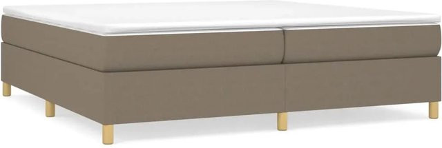 vidaXL Boxspringbett in Taupe mit Stoffbezug, B/T: 200 x 200 cm - Bild 1