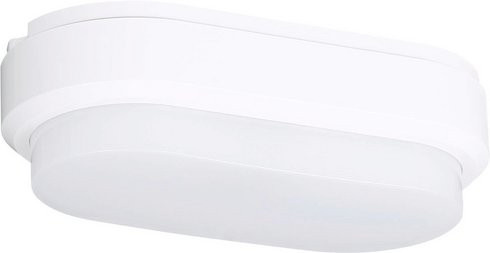 Müller-Licht Außenleuchte Bulkhead Oval Sensor in Weiss mit Bewegungsmelder und Dämmerungssensor, 9 W LED - Bild 1