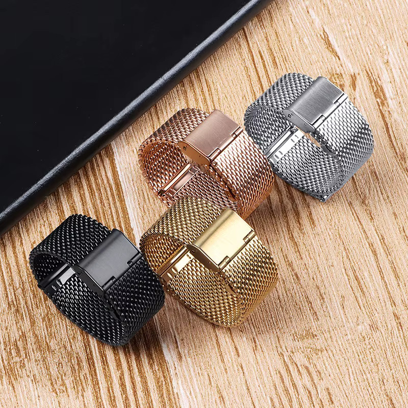 Uhrenarmband Mesh-Edelstahl, Silber, Unisex - Bild 1
