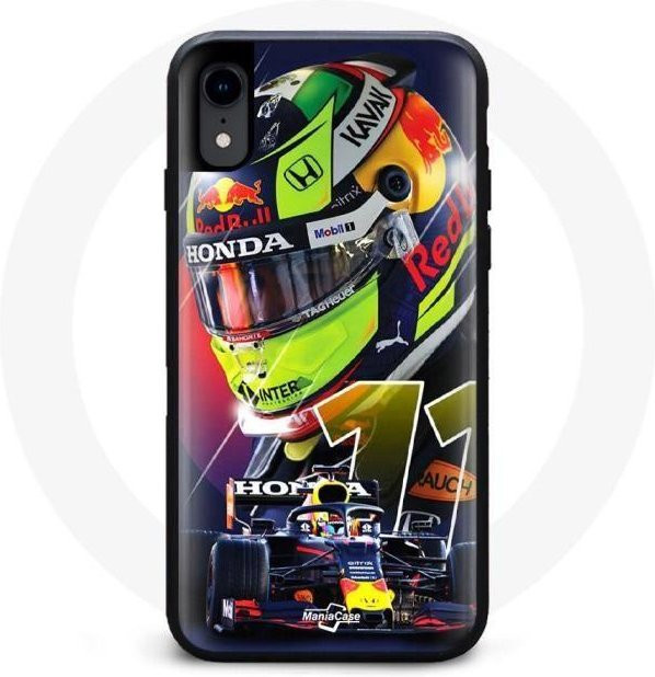 MANIACASE iPhone X Hülle mit Sergio Perez Formel 1 Design in Schwarz und Multicolour - Bild 1