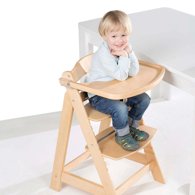 Roba Treppenhochstuhl Sit Up Fun in Beige aus Holz - Bild 2
