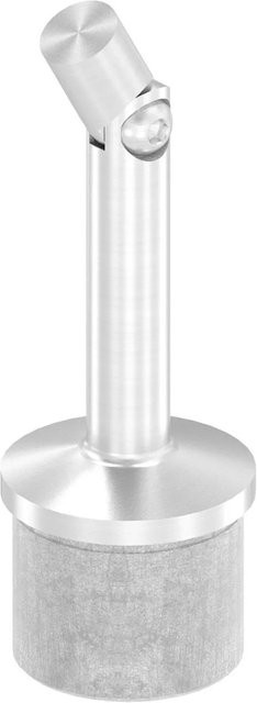 FeNau Handlaufstütze aus Edelstahl mit Gelenk für Ø 42,4 mm, Farbe: Silber - Bild 1